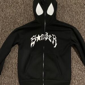 Black Spiderman Zip-up